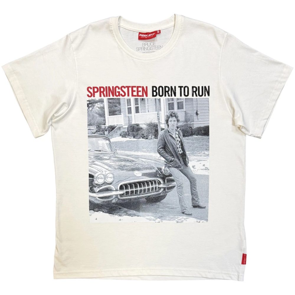 Bruce Springsteen - Unplugged Born To Run Unisex TShirt - Weiß